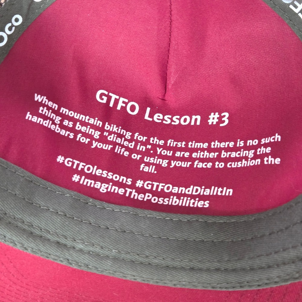 GTFO Mountain Bike Trucker Hat Mesh Snapback Scenic Outdoor Cycling Cap Adult - Picture 5 of 7